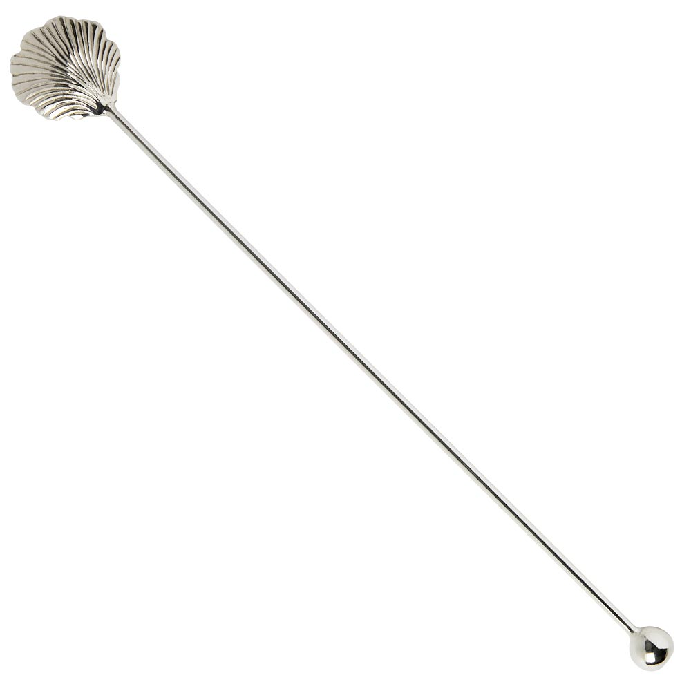 Classico Silver Plated Scallop Bar Spoon 32cm